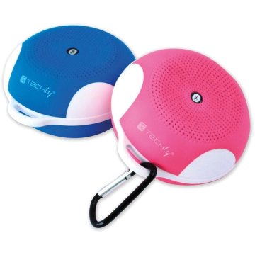 Techly Speaker Portatile Bluetooth Wireless Sport MicroSD Azzurro (ICASBL02)