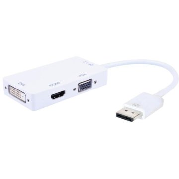 Techly Adattatore 3 in 1 DisplayPort 1.2 a HDMI/DVI/VGA (IADAP DP-COMBOF2)