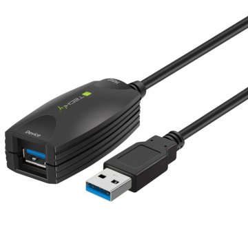 Techly Cavo Prolunga Attivo USB3.0 SuperSpeed 5m Nero (ICUR3050)