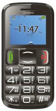 NGM-Mobile Facile Subito 4,5 cm (1.77") 70 g Nero Telefono per anziani