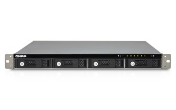 QNAP TS-431U server NAS e di archiviazione Rack (1U) Freescale Cortex-A9 1 GB DDR3 0 TB QNAP Turbo System Nero