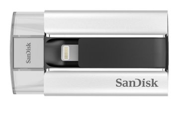 SanDisk iXpand unità flash USB 16 GB USB Type-A / Lightning 2.0 Nero, Argento