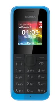 Nokia 105 3,68 cm (1.45") 69,6 g Blu Telefono di livello base