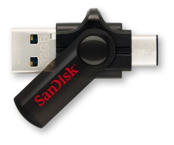 SanDisk Dual unità flash USB 32 GB USB Type-A / USB Type-C 3.2 Gen 1 (3.1 Gen 1) Nero