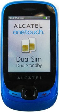 Alcatel One Touch 602 Duet Go 6,1 cm (2.4") Blu