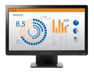 HP Ecran ProDisplay P202va de 49,61 cm (19,53 pouces) (ENERGY STAR) Monitor PC 49,6 cm (19.5") 1920 x 1080 Pixel Full HD LED Nero