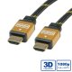 ROLINE 11.04.5508 cavo HDMI 15 m HDMI tipo A (Standard) Nero, Oro 4
