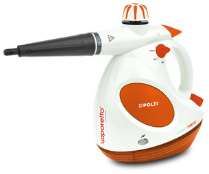 Polti Vaporetto Diffusion Pulitore a vapore portatile 0,5 L 1000 W Arancione, Bianco