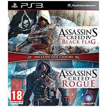 Ubisoft Assassin's creed IV: nero flag + rogue, PS3 ITA PlayStation 3