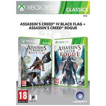 Ubisoft Assassin's creed IV: nero flag + rogue, Xbox 360 ITA