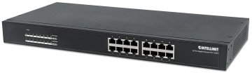 Intellinet 560993 switch di rete Non gestito L2 Gigabit Ethernet (10/100/1000) Supporto Power over Ethernet (PoE) 1U Nero