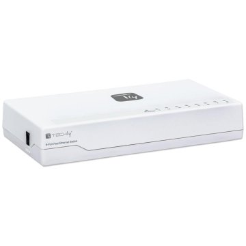 Techly Switch Hub 10/100 Mbps Fast Ethernet 8 Porte (I-SWHUB-080TY)