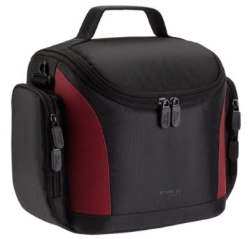 Rivacase Riva 7229 SLR Borsa da spalla Nero, Rosso