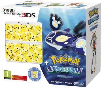 Nintendo New 3DS + Pokémon Alpha Sapphire Ltd Ed console da gioco portatile 8,46 cm (3.33") 1 GB Touch screen Wi-Fi Bianco
