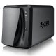 Zyxel NAS520 NAS Desktop Freescale FS1024 1 GB DDR3 0 TB HDD Nero 8