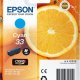 Epson Oranges 33 C cartuccia d'inchiostro 1 pz Originale Resa standard Ciano 2
