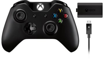 Microsoft Xbox One Wireless Controller Play and Charge Kit Nero Gamepad