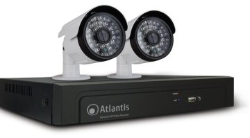 Atlantis Land NetCamera 510AP + NetNVR 04P kit di videosorveglianza Cablato 4 canali