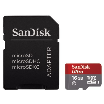 SanDisk 16GB microSDHC Ultra UHS-I Classe 10