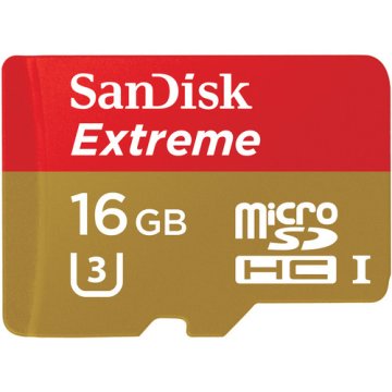 SanDisk 16GB Extreme microSDHC U3/Class 10 UHS-I Classe 10