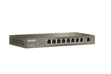 Tenda TEG1009P-EI Gigabit Ethernet (10/100/1000) Supporto Power over Ethernet (PoE) Grigio