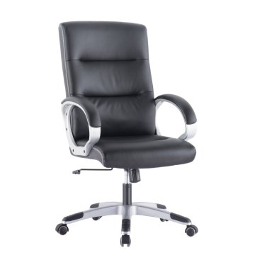 Techly Poltrona Direzionale Imbottita con Braccioli Nero (ICA-CT 899)