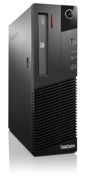 Lenovo ThinkCentre M83 Intel® Core™ i5 i5-4590 4 GB DDR3-SDRAM 500 GB HDD Windows 7 Professional SFF PC Nero