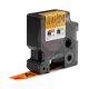 DYMO Rhino Etichette in vinile industriale | 19 mm x 5,5 m | Stampa nera su arancione | Autoadesive | per stampanti di etichette Rhino e LabelManager 3