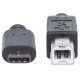 Manhattan 353304 cavo USB USB 2.0 1 m USB C USB B Nero 3