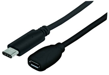 Manhattan 353335 cavo USB USB 2.0 0,15 m Micro-USB B USB C Nero