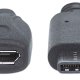 Manhattan 353335 cavo USB USB 2.0 0,15 m Micro-USB B USB C Nero 3