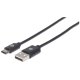 Manhattan 353298 cavo USB USB 2.0 1 m USB C USB A Nero 2