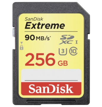 SanDisk 256GB Extreme SDXC U3/Class 10 UHS-I Classe 10