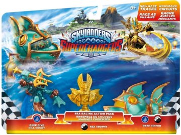 Aral Skylanders SuperChargers - Racing Pack Sea : Deep Dive Gill Grunt + Reef Ripper + Villain Sea Trophy