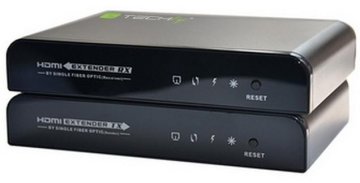 Techly IDATA EXT-EF2000 moltiplicatore AV Trasmettitore e ricevitore AV Nero