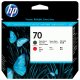 HP Testina di stampa nero opaco e rosso DesignJet 70 2