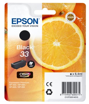 Epson Oranges 33 K cartuccia d'inchiostro 1 pz Originale Resa standard Nero