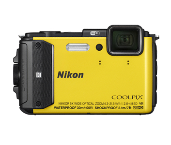 Nikon COOLPIX AW130 1/2.3" Fotocamera compatta 16 MP CMOS 4608 x 3456 Pixel Giallo
