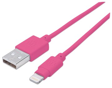 Manhattan 394222 cavo Lightning 1 m Rosa