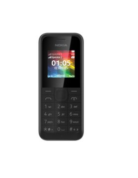 Microsoft 105 Dual SIM 3,56 cm (1.4") 69,6 g Nero