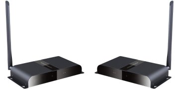 Techly IDATA HDMI-WL200 moltiplicatore AV Trasmettitore e ricevitore AV Nero