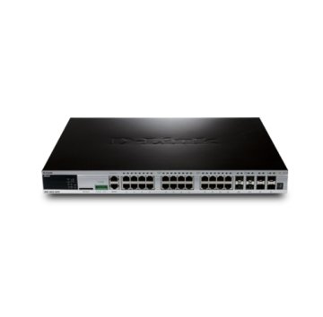 D-Link DGS-3620-28PC/SI switch di rete Gestito L3 Supporto Power over Ethernet (PoE) Nero