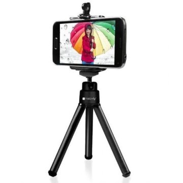 Techly Treppiede Portatile Universale per Smartphone e Fotocamere (I-TRIPOD-UN)