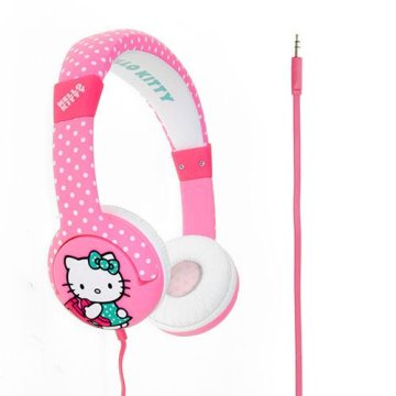 OTL Technologies Hello Kitty Dotty Kitty Cuffie Cablato A Padiglione Rosa, Bianco