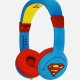 OTL Technologies DC Comics Superman Man of Steel Cuffie Cablato A Padiglione MUSICA Blu, Rosso, Giallo 3