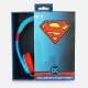 OTL Technologies DC Comics Superman Man of Steel Cuffie Cablato A Padiglione MUSICA Blu, Rosso, Giallo 4