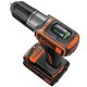 Black & Decker ASD184K-QW trapano Senza chiave Nero, Arancione 4
