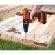 Black & Decker EGBL188KB-QW trapano Nero, Rosso 5