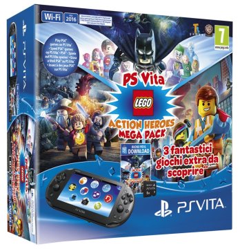 Sony Ps Vita 2016 + MC 8GB + LEGO MegaPack console da gioco portatile 12,7 cm (5") Touch screen Wi-Fi Nero