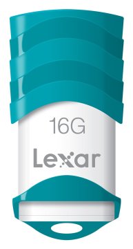 Lexar 16GB JumpDrive V30 unità flash USB USB tipo A 2.0 Turchese, Bianco